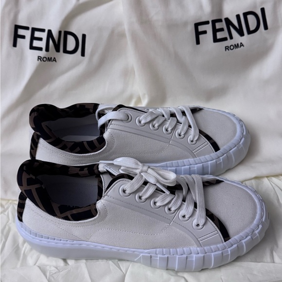 NWOT Fendi Force Sneakers FF Logo - Picture 2 of 7